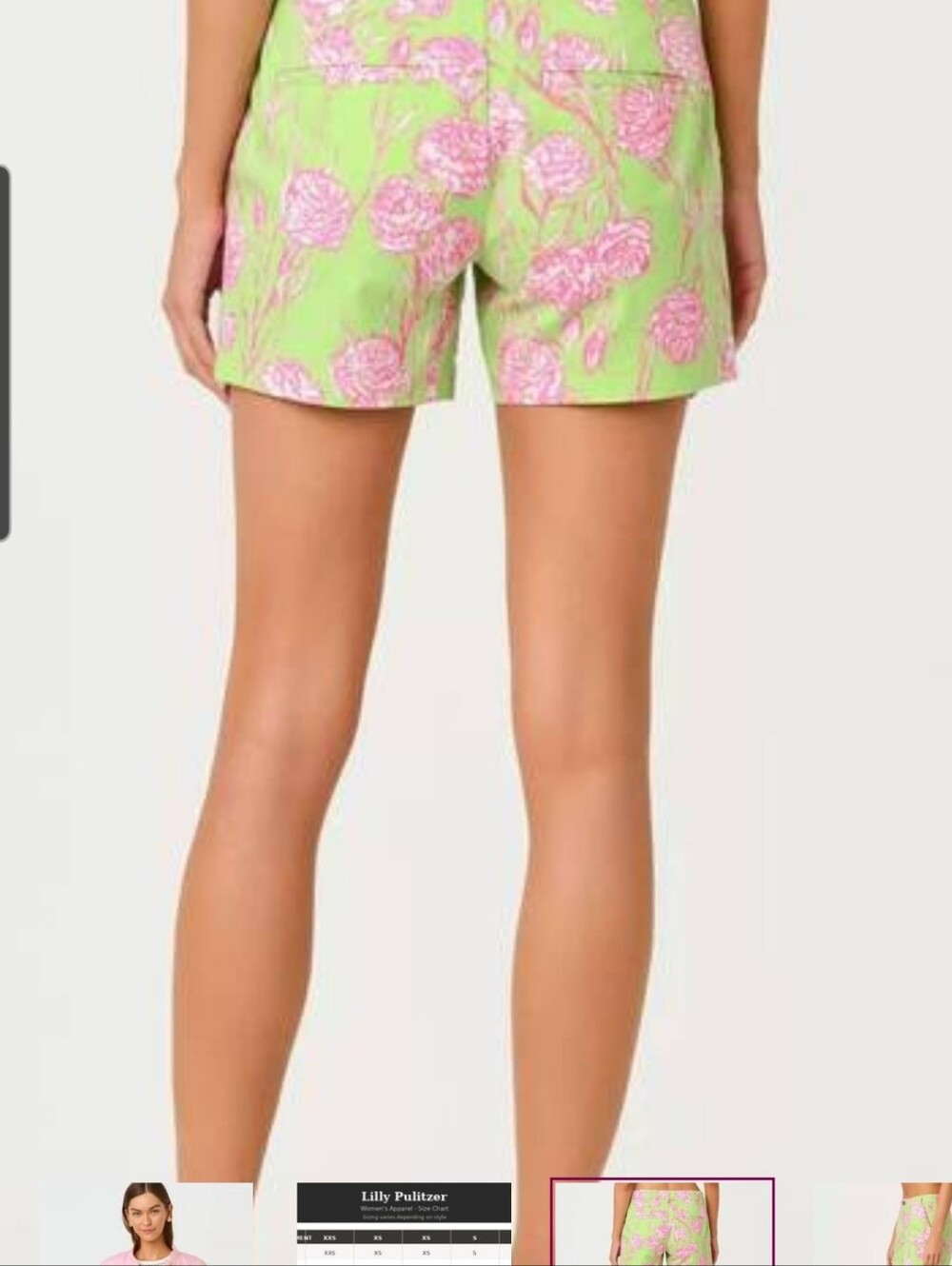 NWT Lilly Pulitzer Callahan Shorts In Pistachio Macaron - Picture 4 of 5